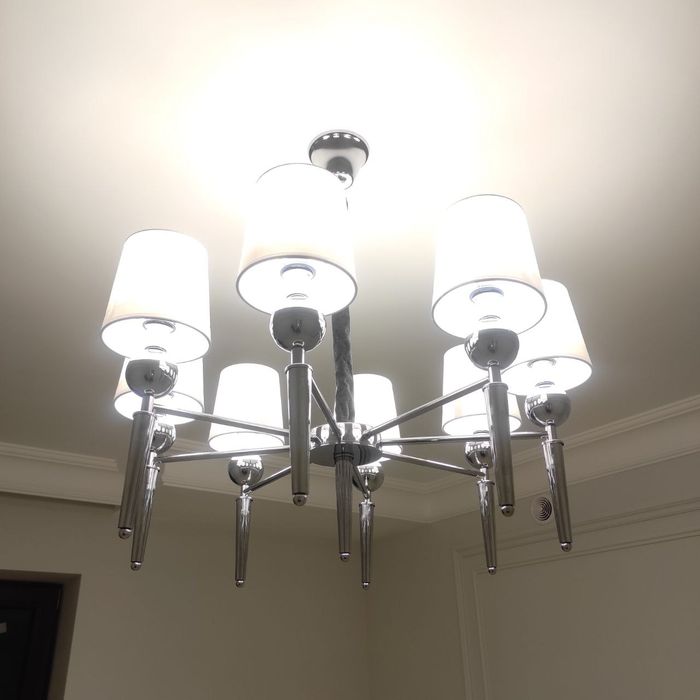 Електрик люстра установка