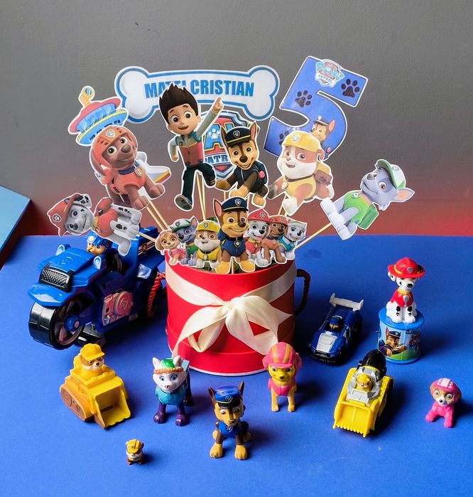 Toppere tort cu Patrula cățelușilor