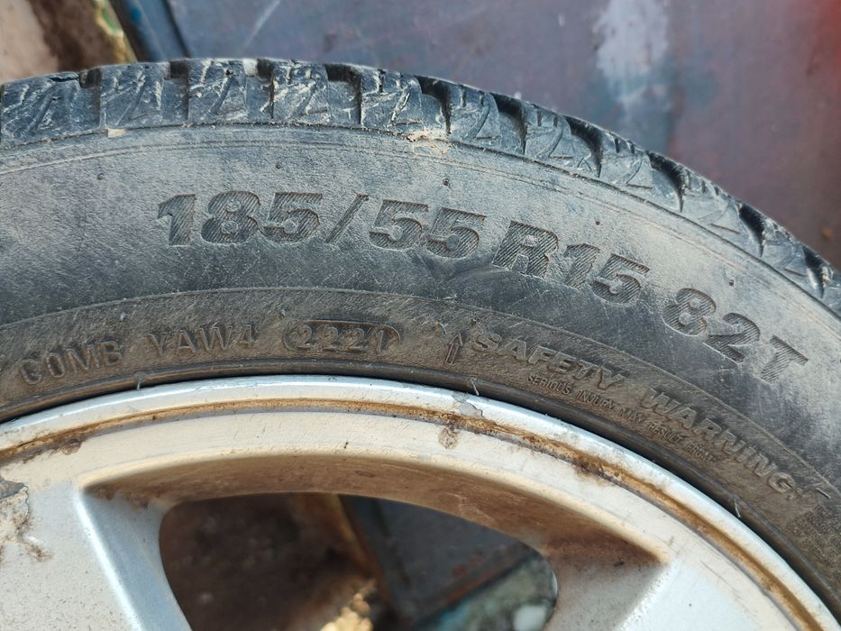 Set roti Jante aliaj Chevrolet 15” cu anvelope 185/55 R15 4x100