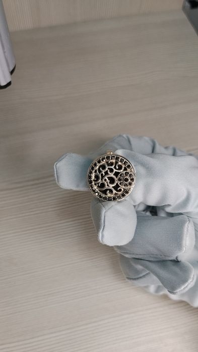 Серебряное кольцо,куміс сақина