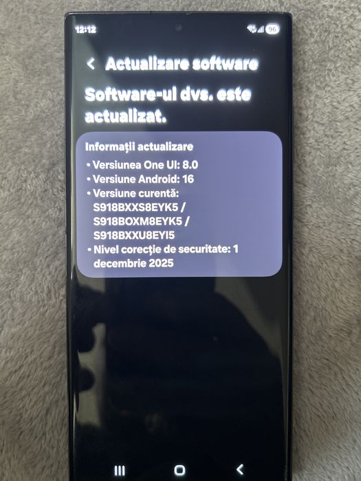 Samsung s23ultra 12gb/256gb black doar predare personala