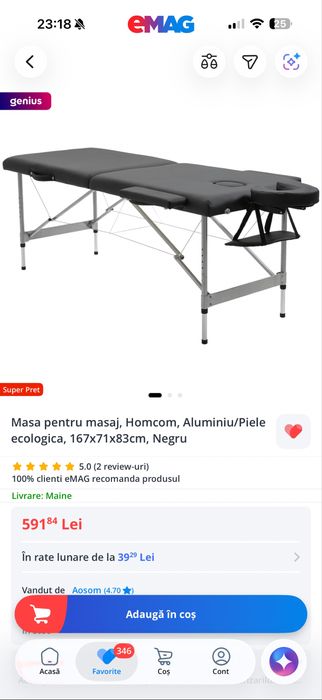 Vand pat profesional pentru extensii de gene/cosmetica foarte confortabil si stabil,ideal pentru un lash artist, cosmetica sau salon de infrumusetare