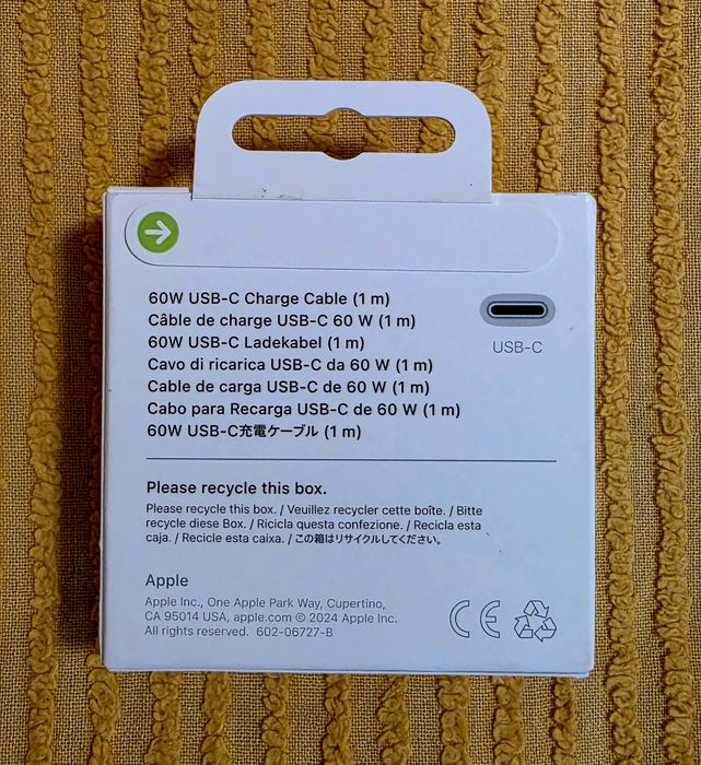 Cablu textil tip C original Apple iPhone 17.