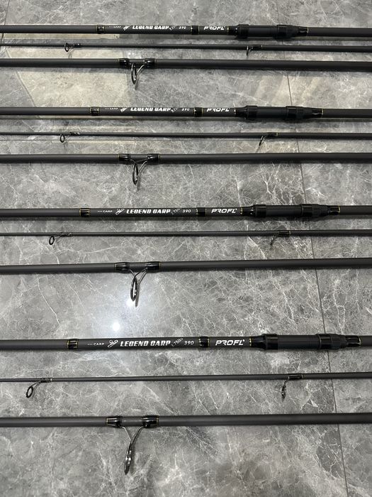 SET 4 Lansete FL LEGEND CARP 3.90 m 3.75 Lbs 3 tronsoane