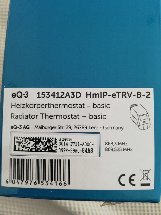 Termostat radiator Homematic Basic Nou