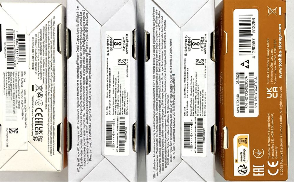 HDD Externe WD 3TB/4TB/5TB