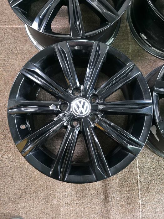 4 Jante Aliaj 5x112 17'' 6.5J ET 52 - OEM VW Touran Sharan Caddy T-Roc Golf Tiguan / Skoda Octavia Superb Karoq Yeti
