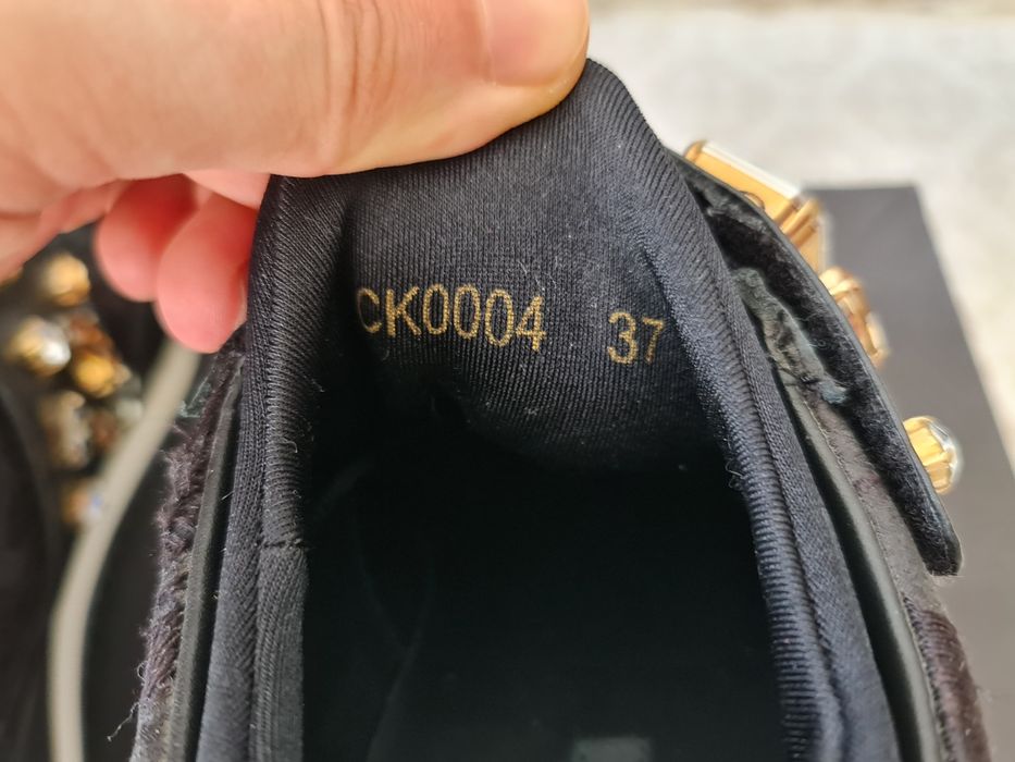 Sneakersi Dolce Gabbana Originali,Piele cu Pietre Swarovski,ca Noi,37