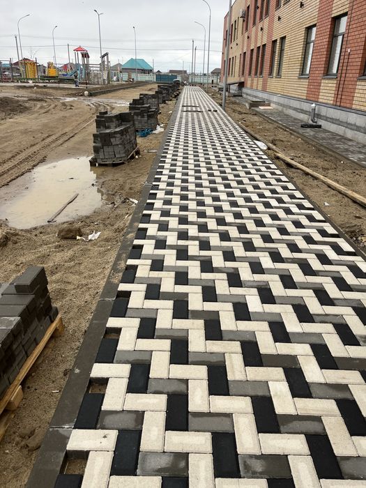 Укладка брусчатка