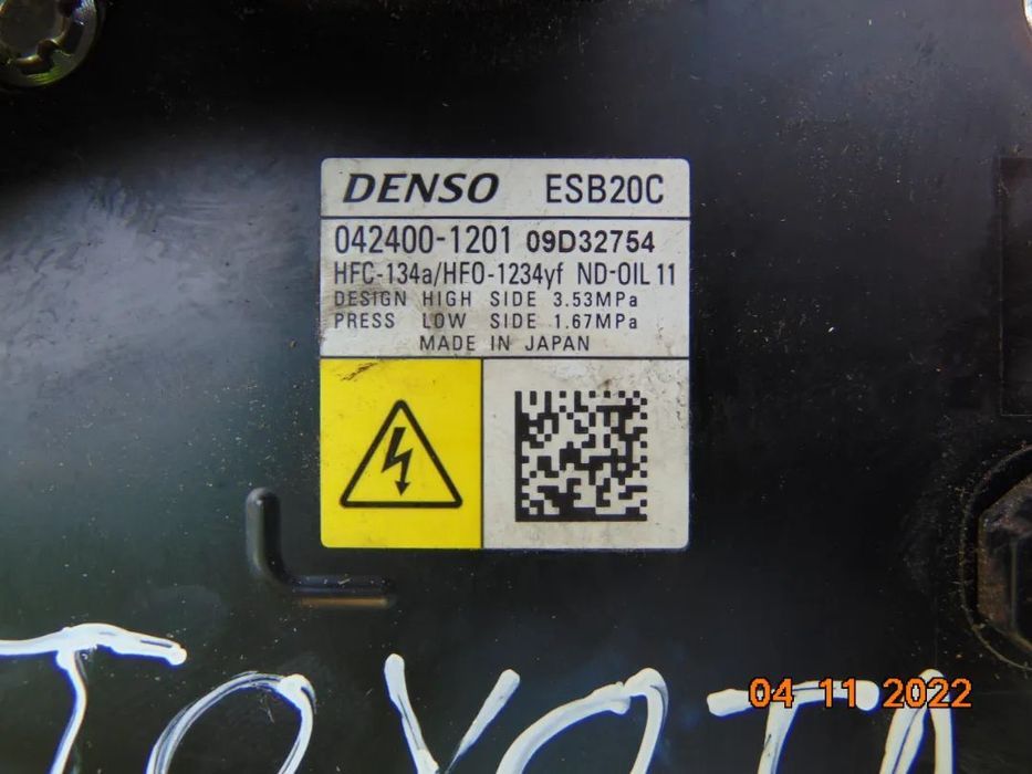Compresor clima Toyota 1.8 hibrid Auris corolla verso prius chr c-hr 1.8 hybrid