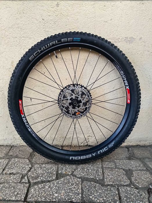 Roata spate bicicleta 29, janta DT Swiss, pinioane 12 viteze Shimano