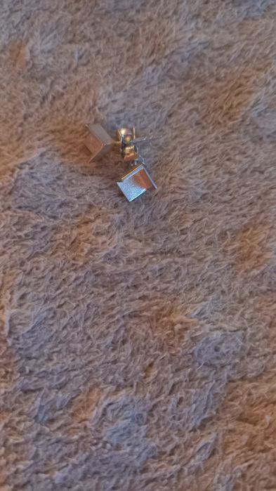 Сребърни обеци Геометрия