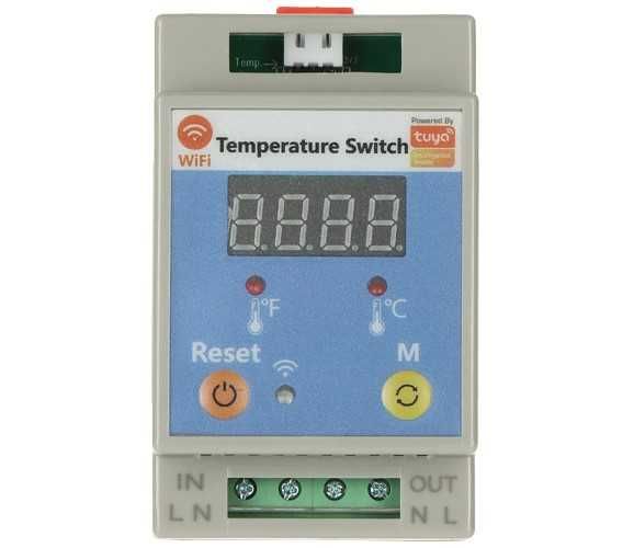 Tuya Smartlife WiFi термостат за DIN шина с термодатчик - 20А 4000kw