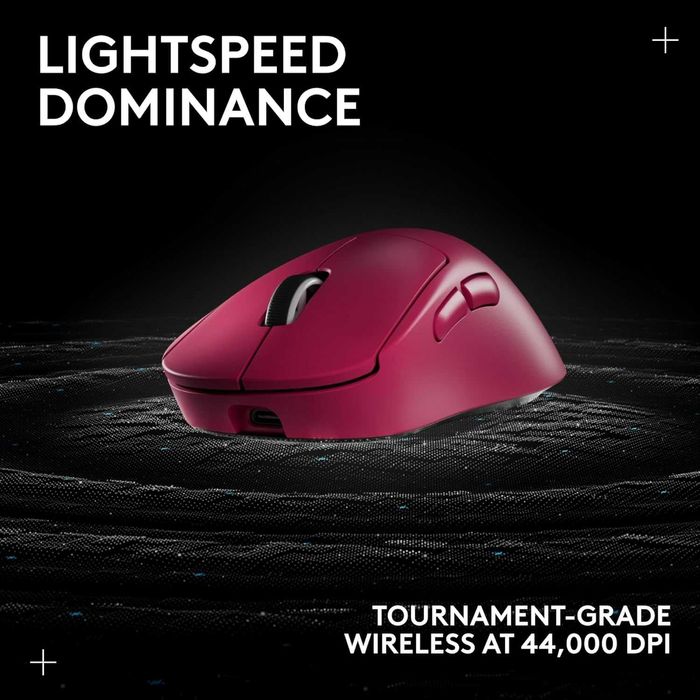 Геймърска мишка Logitech G PRO X Superlight 2 - Magenta (Нова, USB-C)