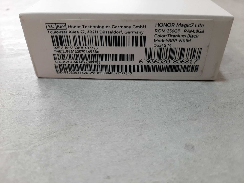 HONOR MAGIC 7 LITE 256/8 BLACK , 5G Неотварян