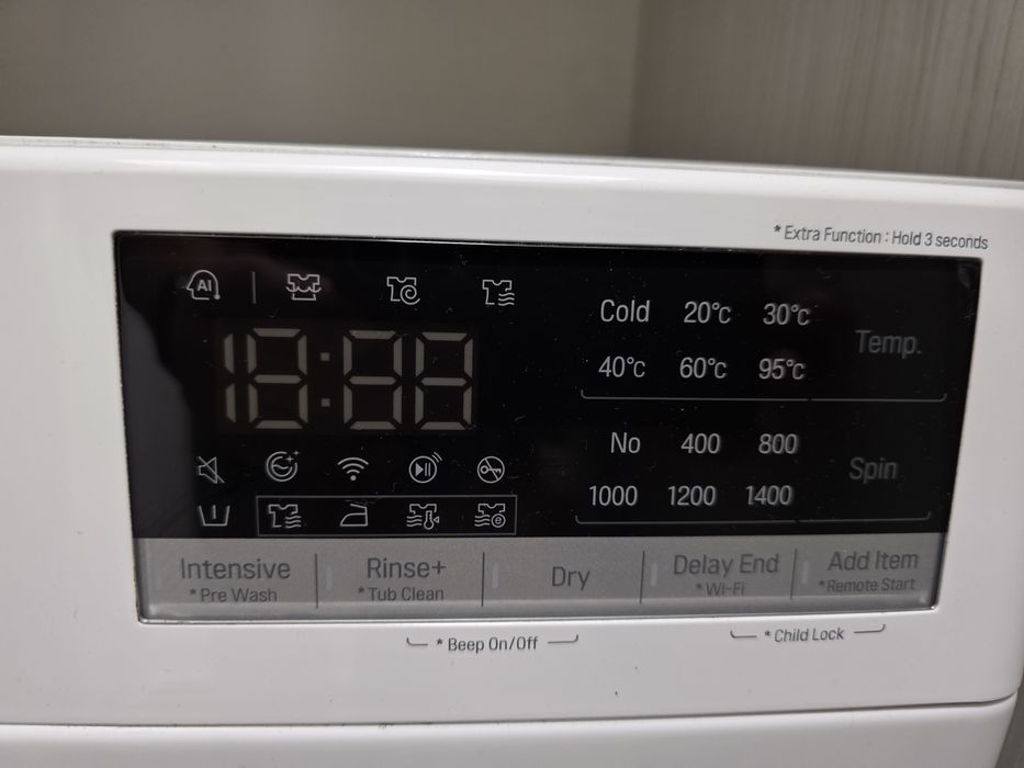 Masina de spalat rufe frontala cu uscator LG F4DN409S1, Clasa A, Steam