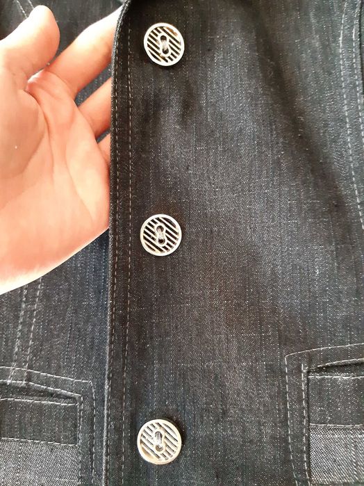 Черно дънково сако XXL