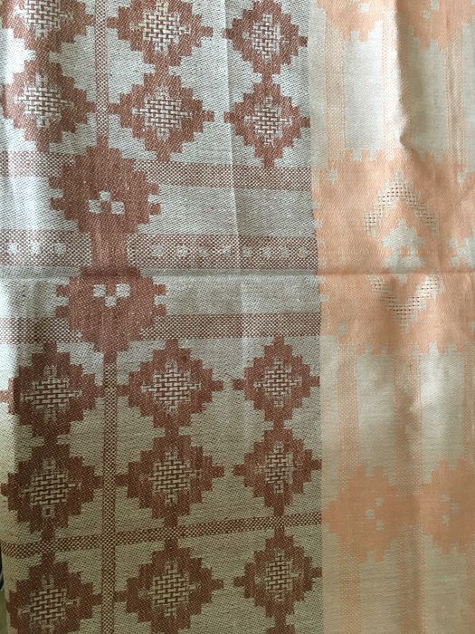 Покривка ленен жакард за правоъгълна маса 173 х 143 с