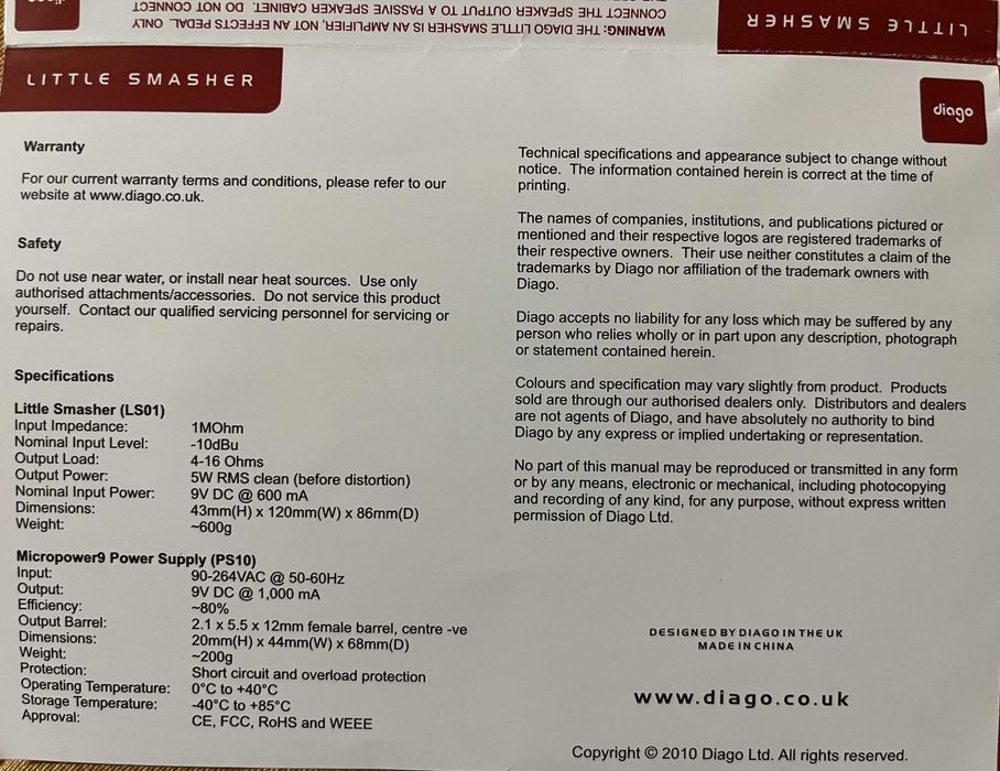 BEHRINGER GDI21 V-TONE procesor chitara nefolosit