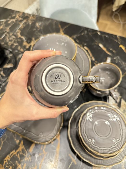 Сервиз Waseela серый