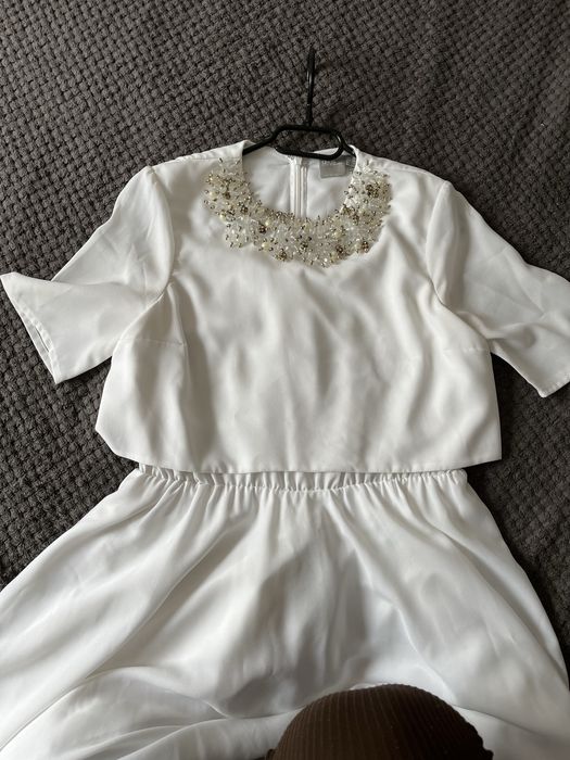 Rochie alba eleganta