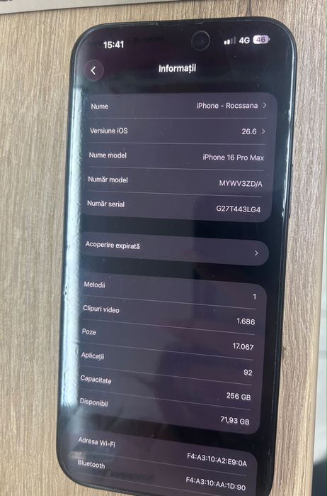 Vand Iphone 16ProMax