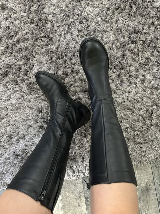 Cizme piele naturala imblanite