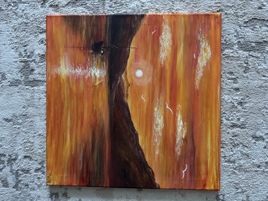 Картина выполненная маслом