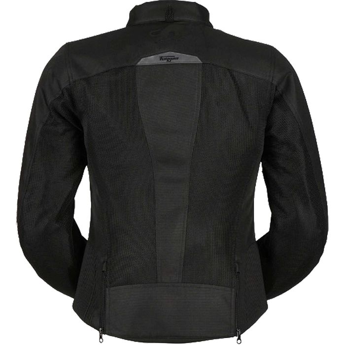Geacă de motocicletă pentru femei Furygan Genesis Mistral Lady Evo 2 Black+ protectie D30 spate, umeri, coate