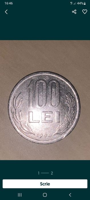 Moneda de 100 de lei ieftin