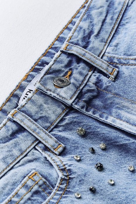 Blugi cu cristale Zara Denim