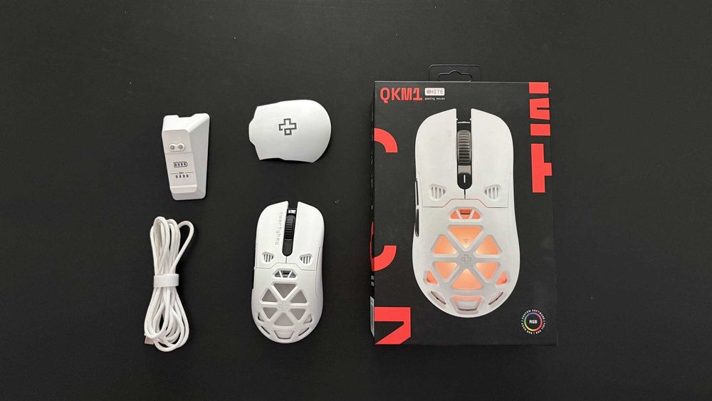 QwertyKey QKM1 Wireless Gaming Mouse – White