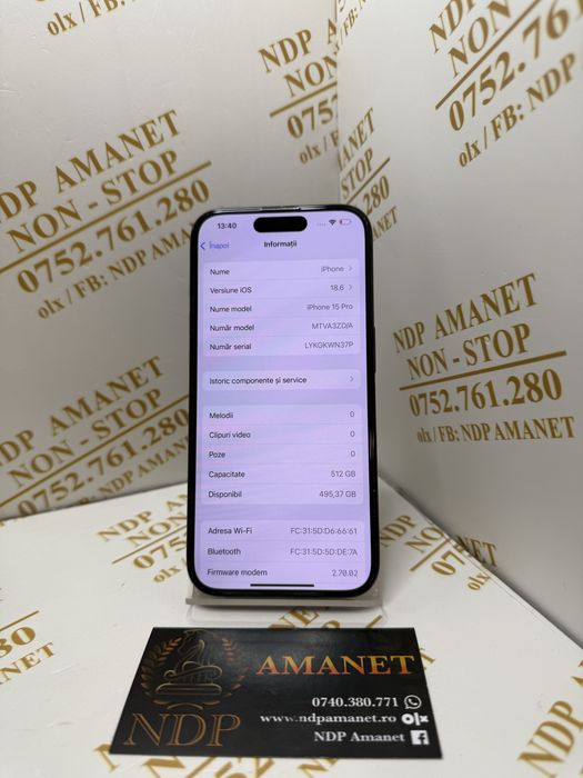 NDP Amanet Braila Iphone 15 Pro(53905)