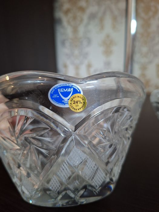 Хрусталь вазы конфетницы новые