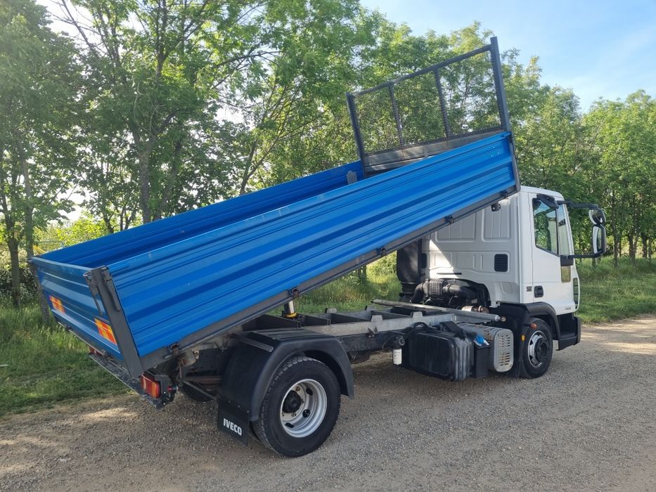 Iveco Eurocargo 75E18, basculabil pe 3 parti, basculare hidraulica pe cutie, Clima