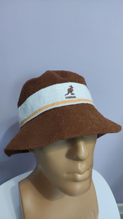 KANGOL Bucket hat L size шапка идиотка в отлично състояние