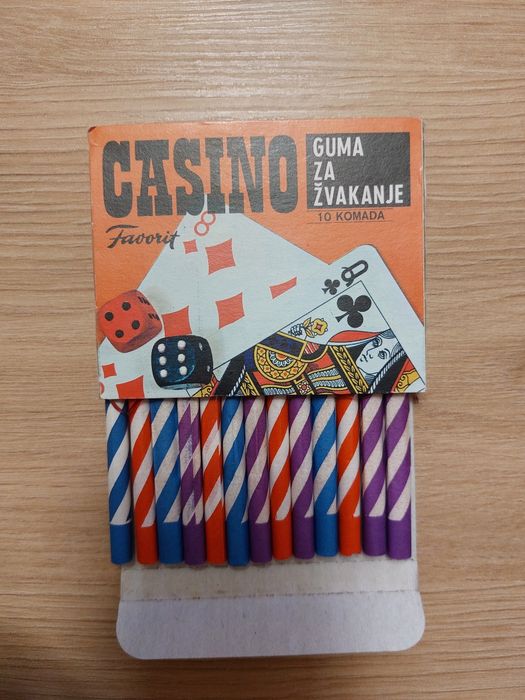 Стари югославски кутийки от дъвки CASINO и Astoria