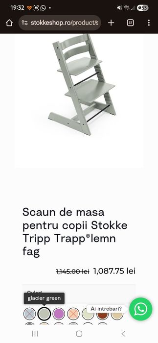 Scaun de masa Stokke Tripp Trapp