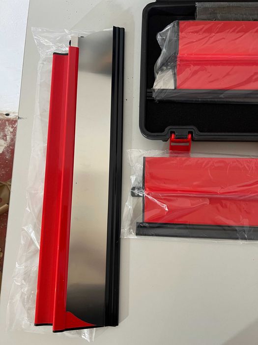 Senhill – Set gletiere profesionale din inox cu mâner extensibil, 25/40/60/80 cm, lame interschimbabile