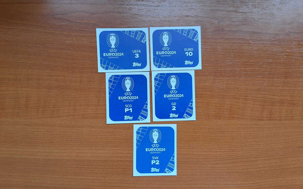 Продавам/Разменям стикери на Евро 2024 на Топс и други на Панини