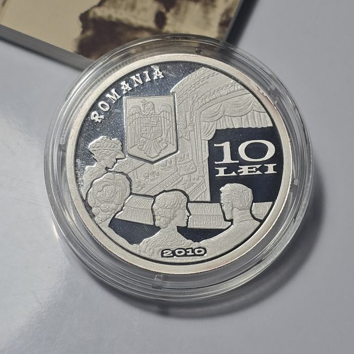Moneda 10 lei 2010 Argint