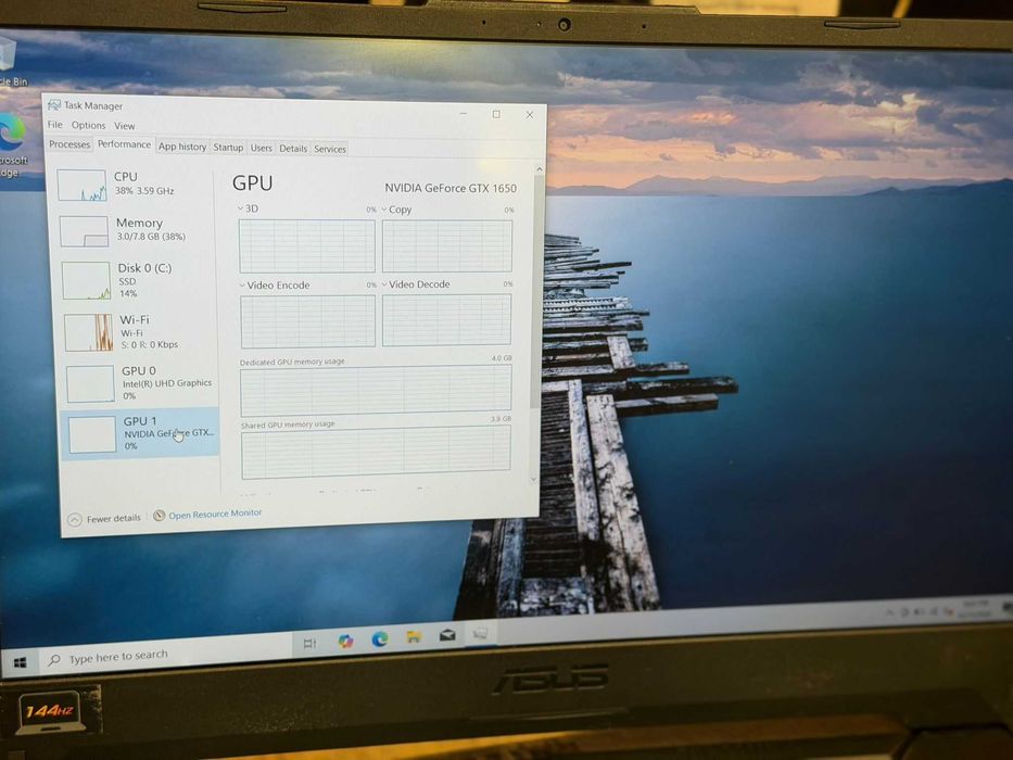 Hope Amanet P10/Laptop ASUS TUF GAMING I5-10300H 8GB RAM SSD 500 GTX 1650