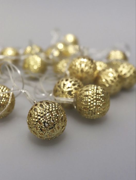 Гирлянда “Металлические шары”CADENA, 20 LED, 3 метра