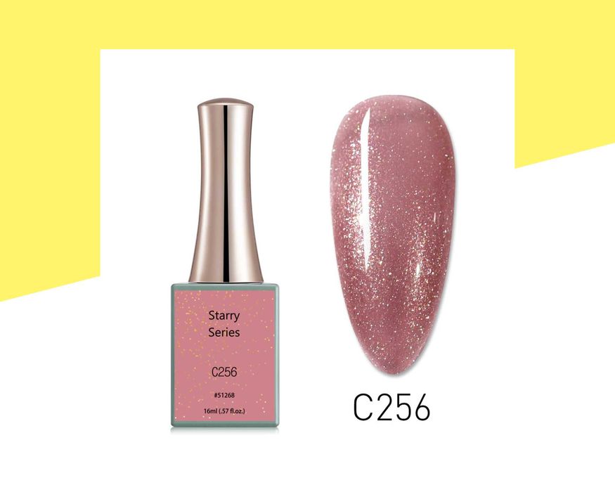 Професионален UV/LED брокатен гел лак серия "Starry" CANNI - 16 мл.