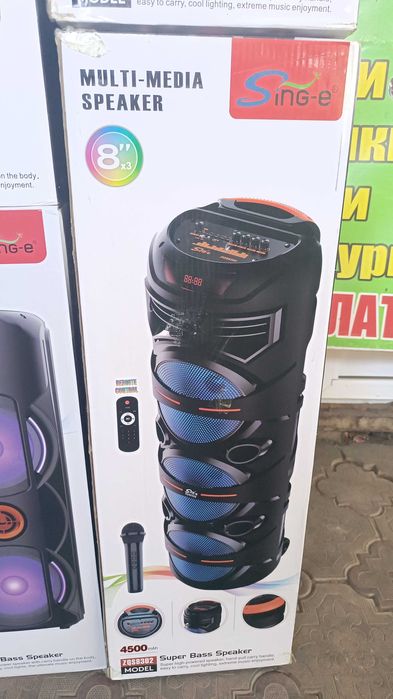 Блютуз колонка караоке буфер