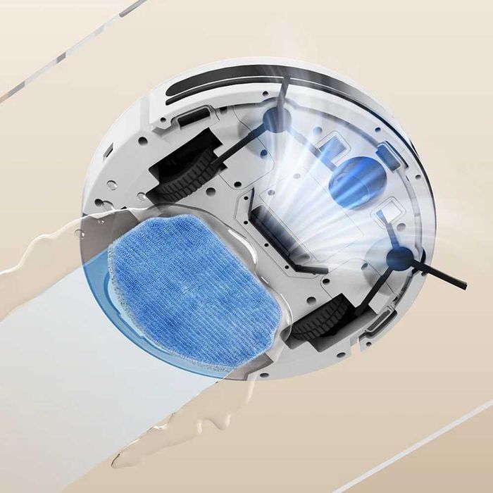 Deerma DEM-S40 – Aspirator Robot, Aspirare și Spălare, 7000 Pa, 4 Moduri, Bază de Încărcare, Telecomandă, Alb