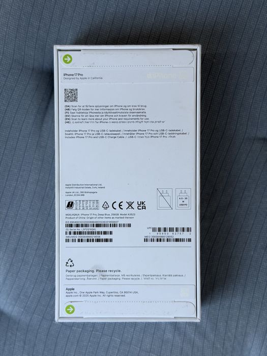 Iphone 17 pro - 256 GB  BLUE