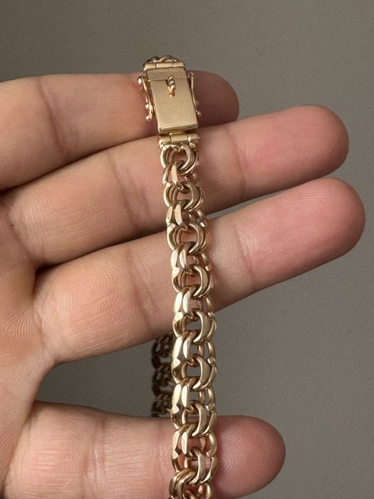 Цепь и браслет золото
