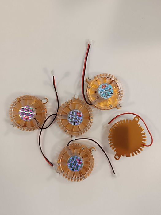 Set 5 ventilatoare 12V DC 6,2 cm răcire CPU, GPU radiatoare - NOU