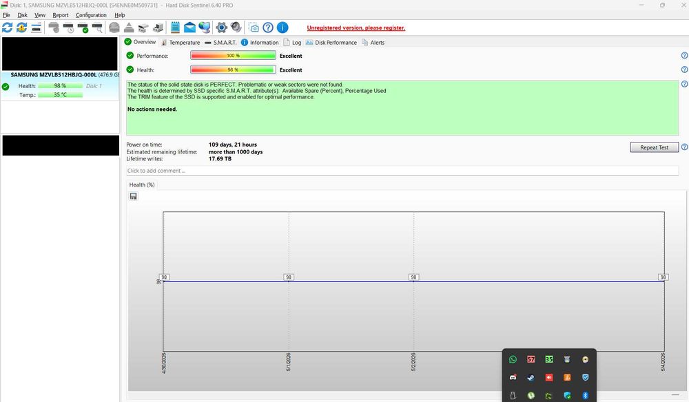 SSD 512GB Samsung PM981a M.2 NVMe